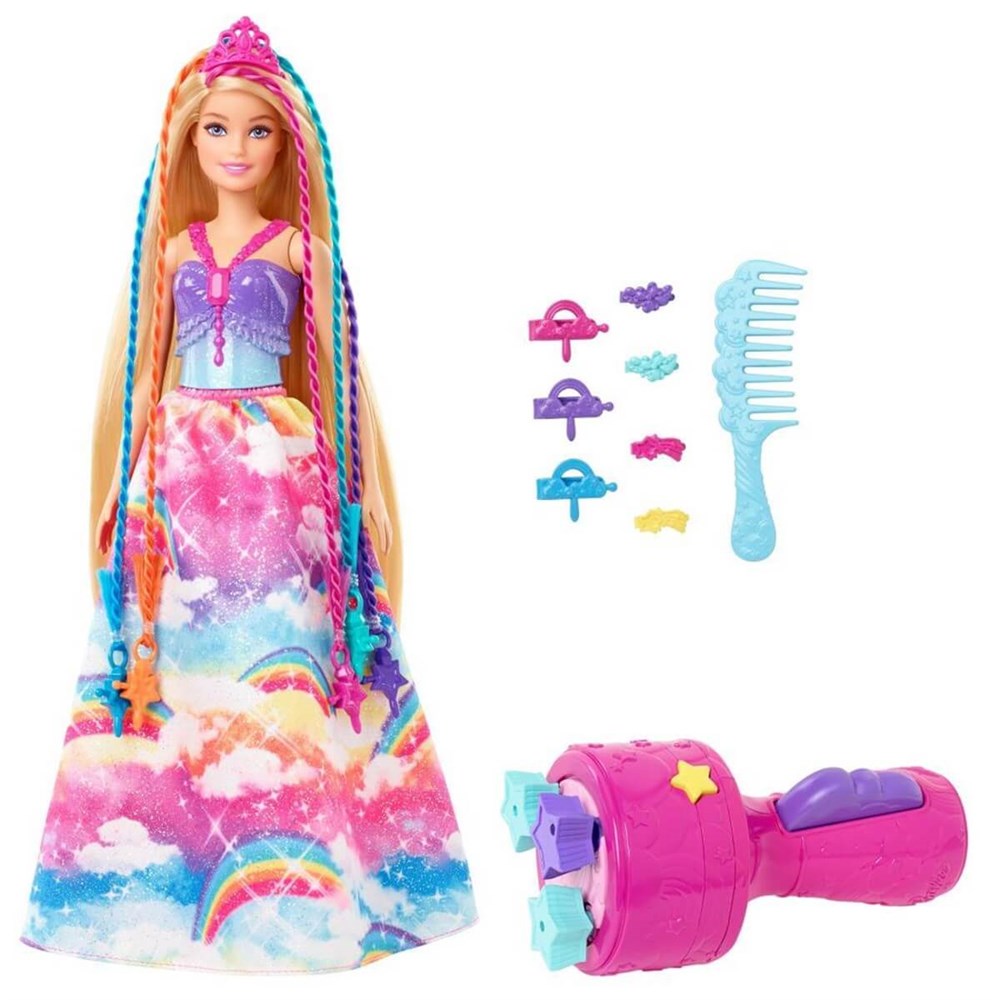 Barbie Dreamtopia Örgü Saçlı Prenses Bebeği GTG00 Barbie GTG00