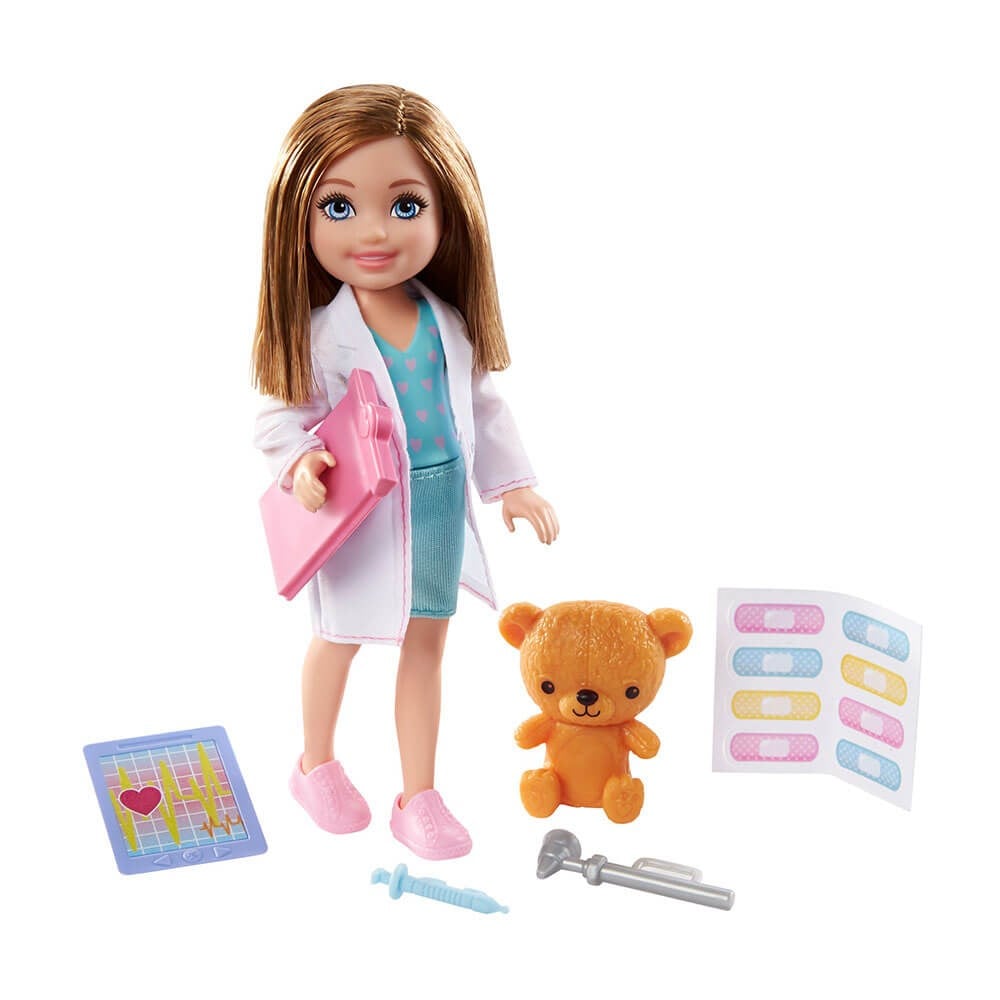 Barbie Chelsea Meslekleri Ögreniyor Bebek Serisi GTN86-GTN88 Barbie GTN88
