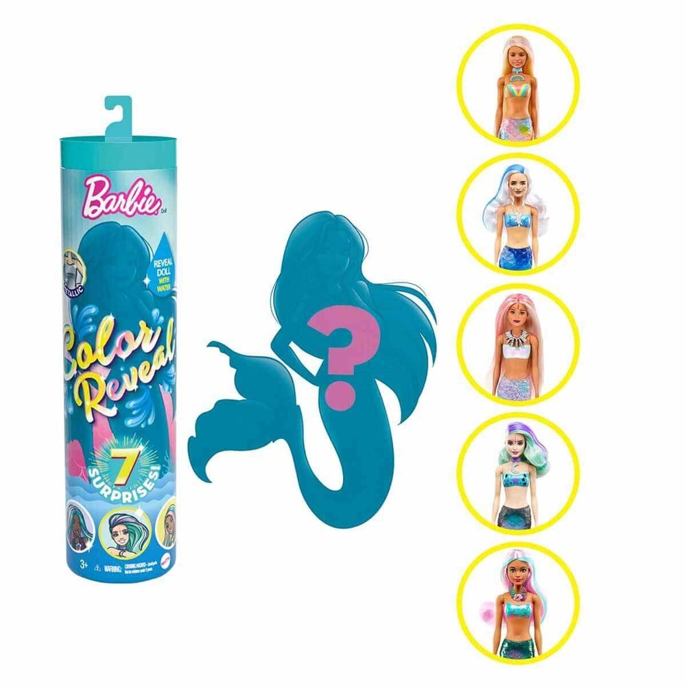 Barbie Color Reveal Renk Değiştiren Sürpriz Bebekler Gtp43 Barbie GTP43