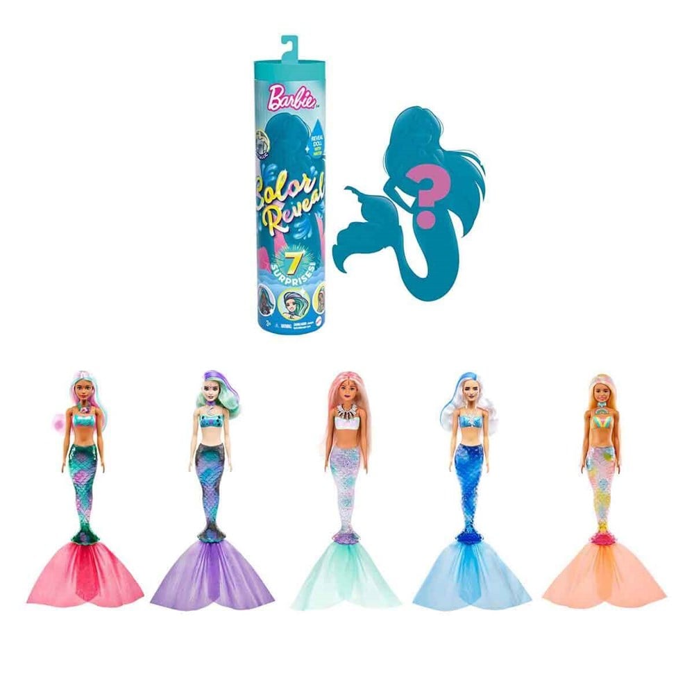 Barbie Color Reveal Renk Değiştiren Sürpriz Bebekler Gtp43 Barbie GTP43