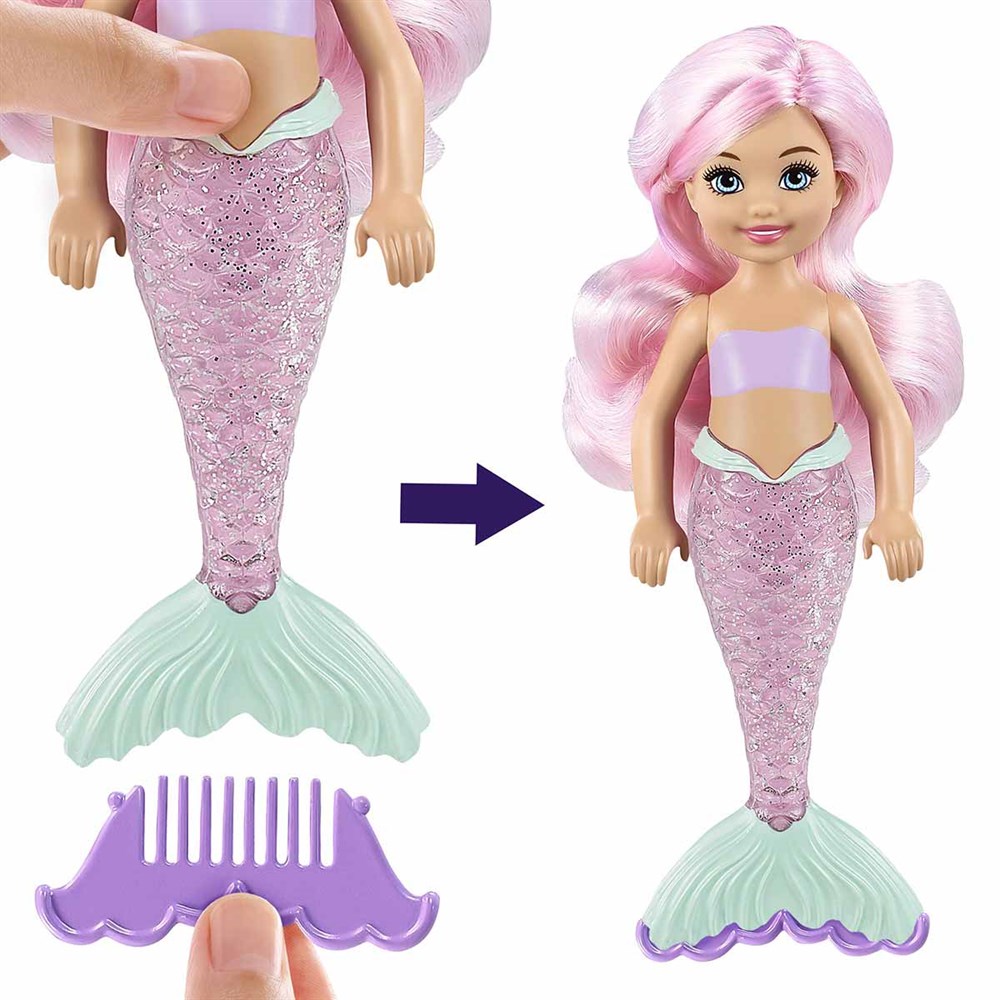 Barbie Color Reveal Renk Değiştiren Sürpriz Chelsea Bebekler GTP53 Barbie GTP53