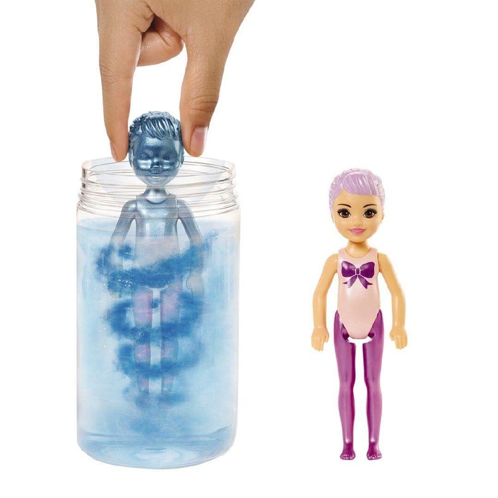 Barbie Color Reveal Renk Değiştiren Sürpriz Chelsea Işıltılı Bebekler Serisi - Seri 1 GWC59 Barbie GWC59