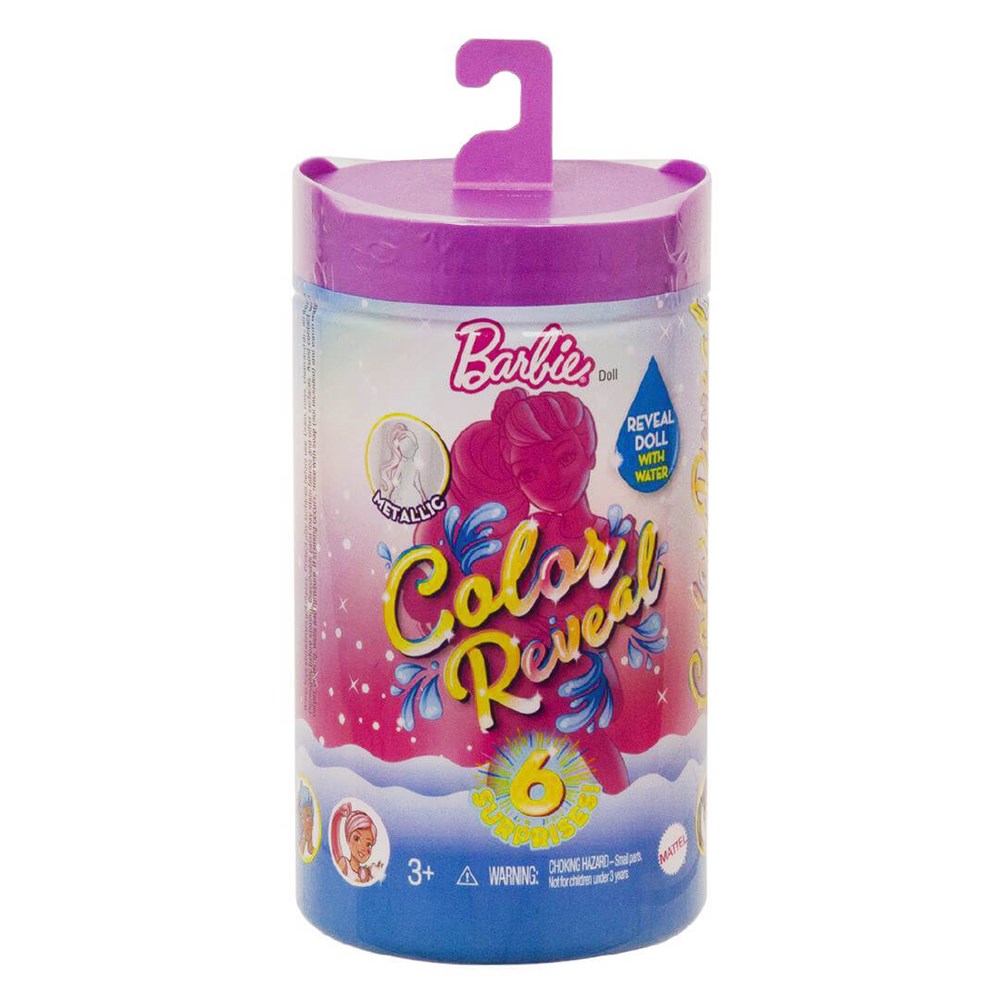 Barbie Color Reveal Renk Değiştiren Sürpriz Chelsea Işıltılı Bebekler Serisi - Seri 1 GWC59 Barbie GWC59