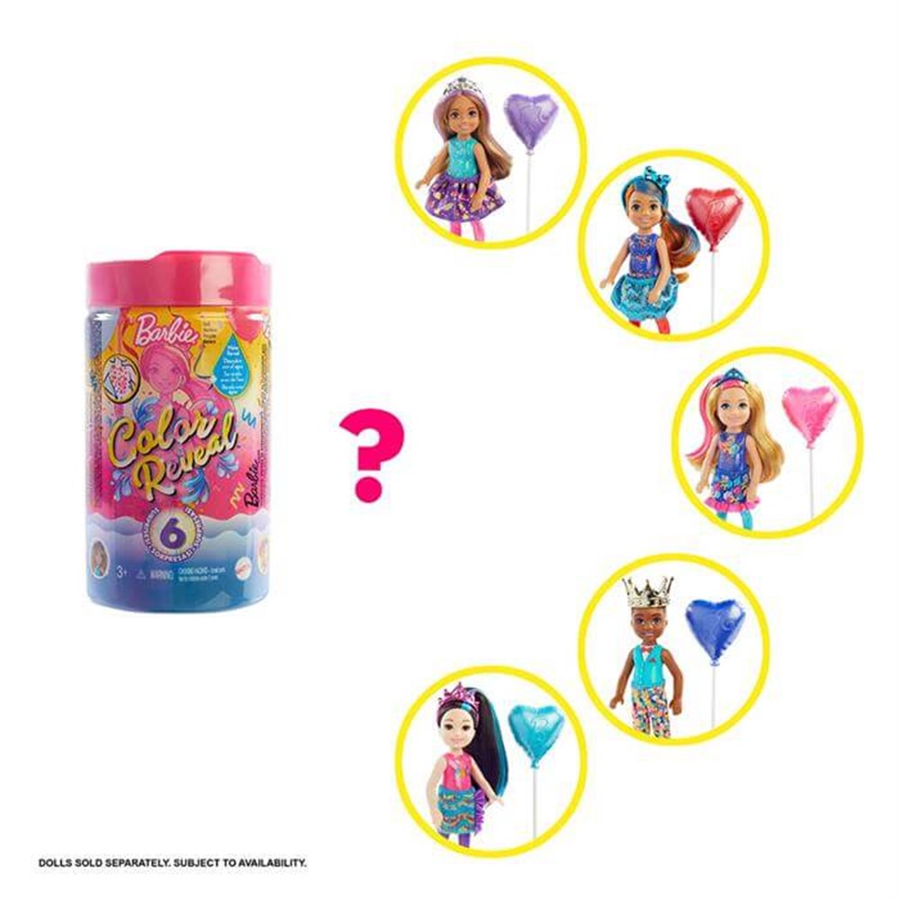 Barbie Color Reveal Sürpriz Chelsea Parti Serisi Seri 4 GWC62 Barbie GWC62