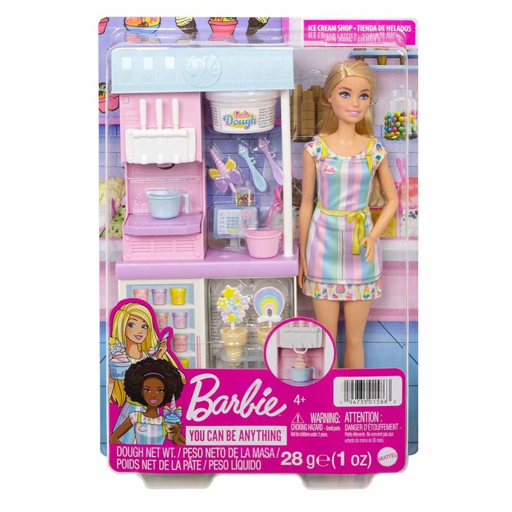 Barbie Dondurma Dükkanı Oyun Seti HCN46 Barbie HCN46