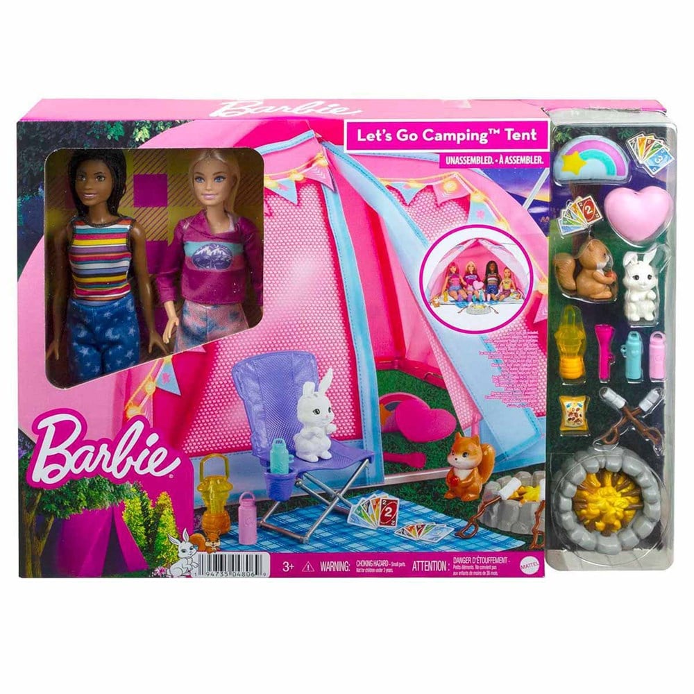 Barbie Malibu ve Brooklyn Kampta Oyun Seti HGC18 Barbie HGC18