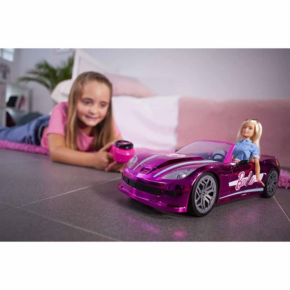 Barbie'nin Uzaktan Kumandalı Rüya Arabası 42 Cm Barbie S01063619