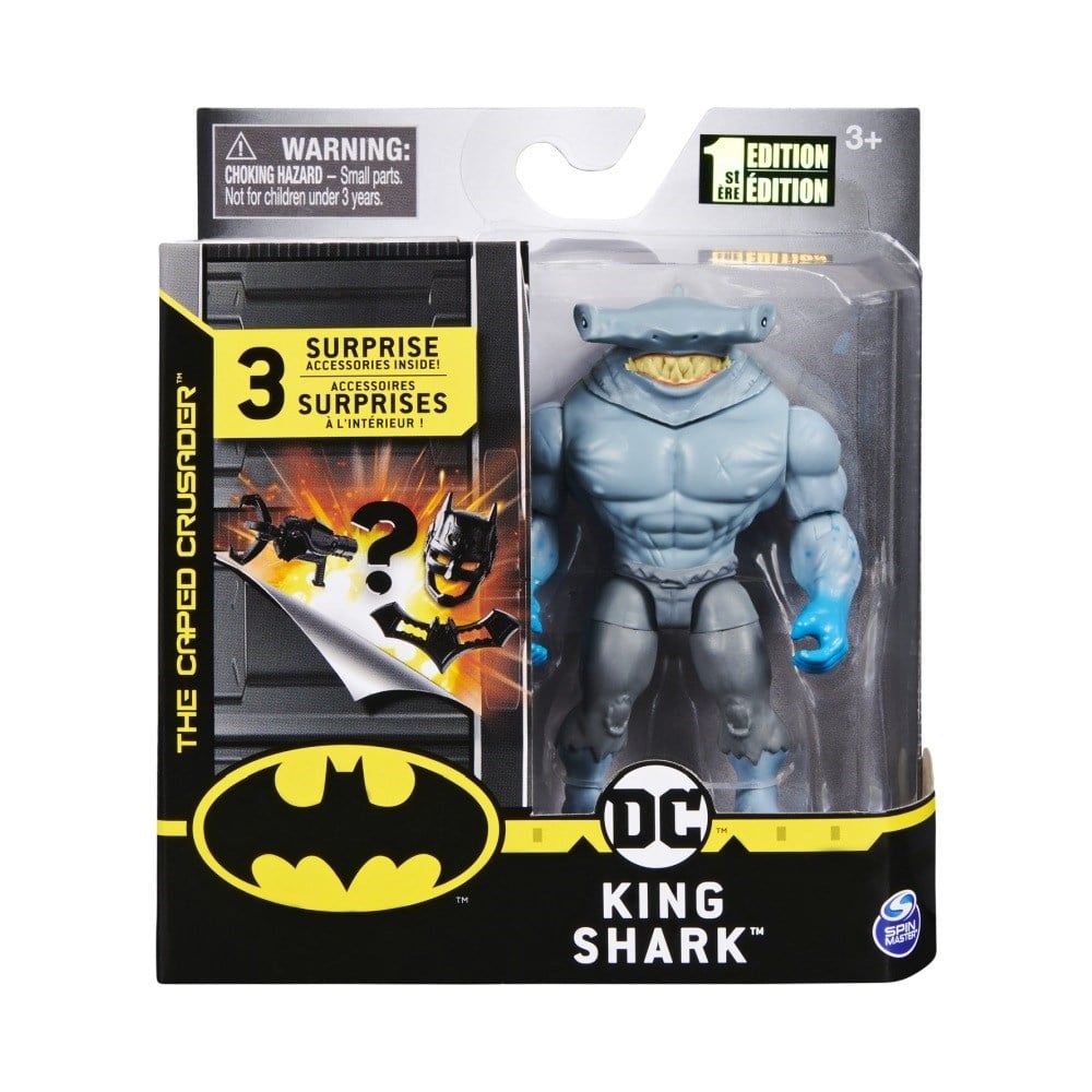 Batman Figür Sürpriz Aksesuarlı 10 Cm King Shark Figür 20125792 Batman SPIN 20125792