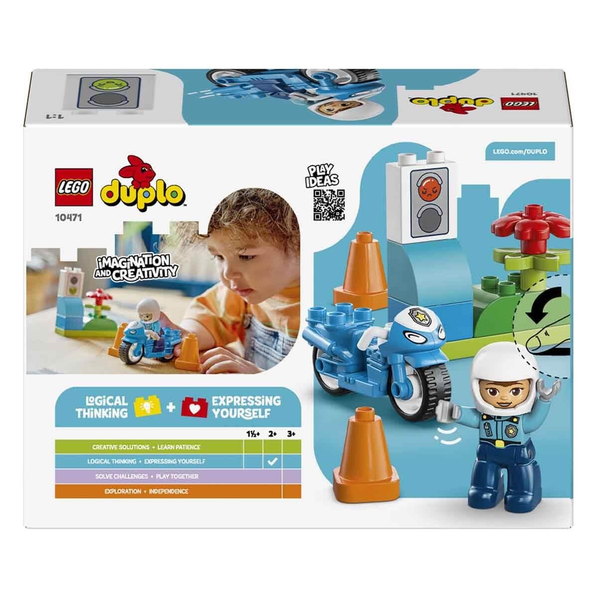 LEGO DUPLO KASABASI MAVI POLIS MOTOSIKLETI 10471 Diğer LED10471