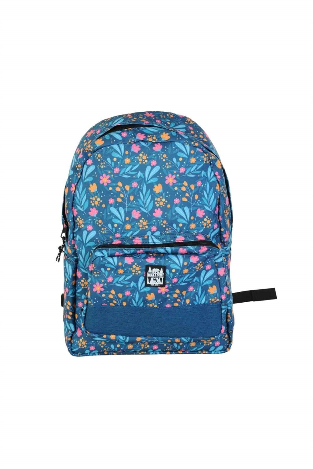 B&D Punch Sırt Çantası Çiçekli Yeşil Bear & Deer BD CN0101