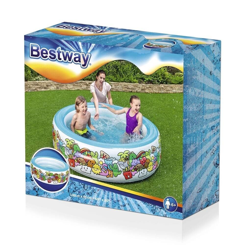Bestway Jumbo Desenli Yuvarlak Havuz 152X51 Cm Bestway 51121