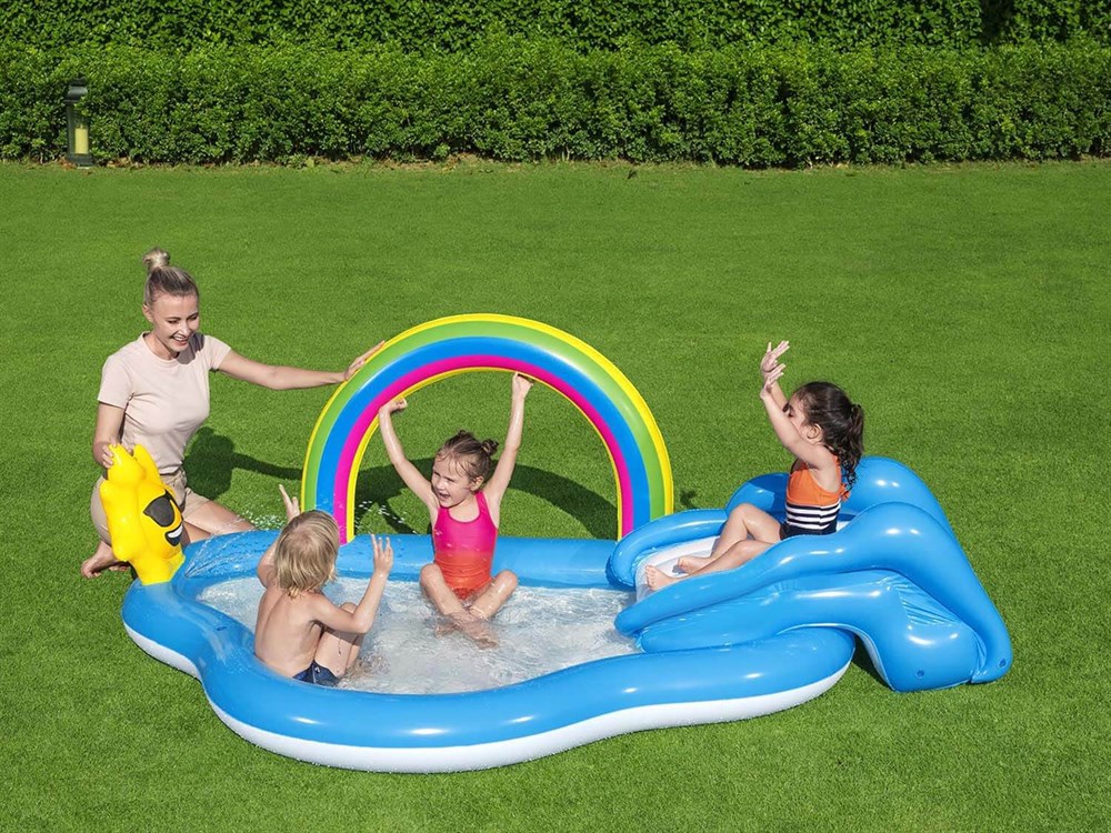 Bestway Gökkuşağı Kaydıraklı Havuz 257Cm X 145Cm Bestway 53092