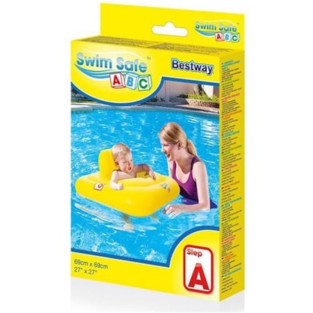 Bestway Baby Float Şişme Bebek Havuzu, Şişme Bebek Botu Kare 32050
