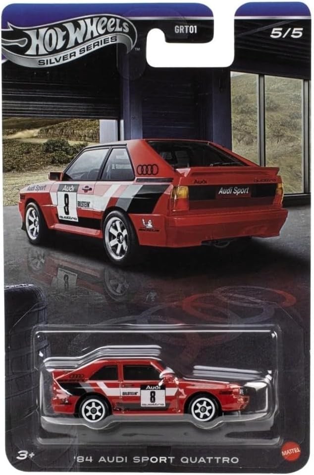 Hot Wheels Silver Series 1:64 Audi 84 Sport Quattro GRT01-JKY19 Hot Wheels JKY19