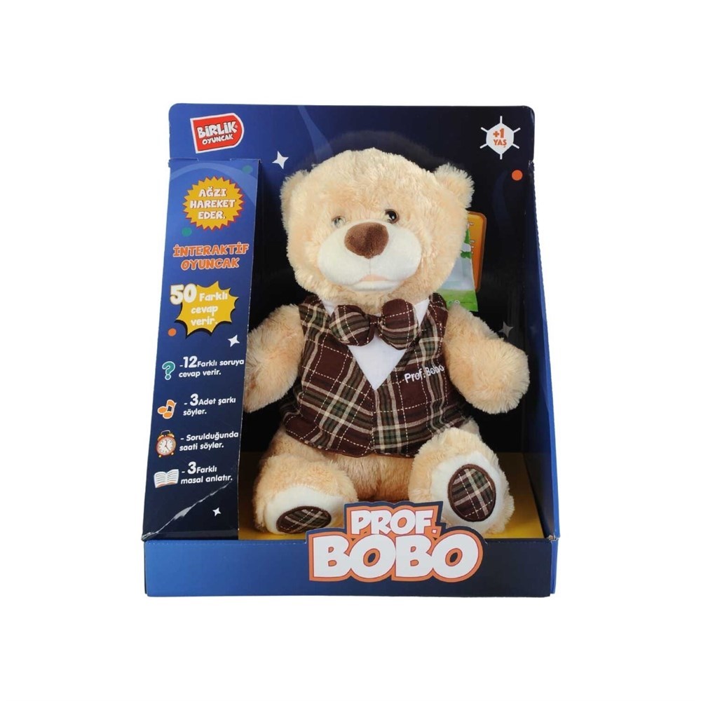 Türkçe Sesli Konuşan Prof. Bobo Peluş Ayı Birlik Oyuncak	 BIR C 1211130