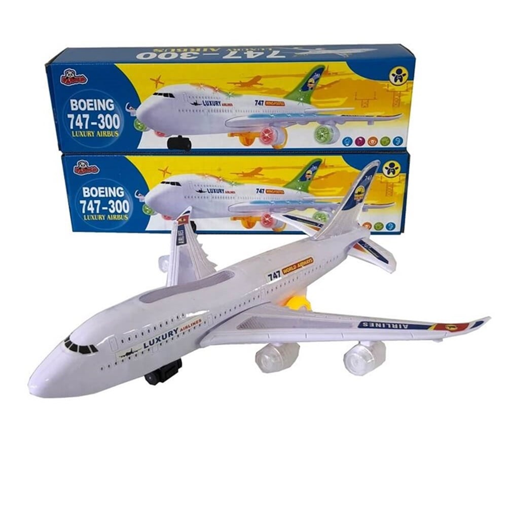 Boeing 747-300 Kutulu Işıklı Sesli Yolcu Uçağı