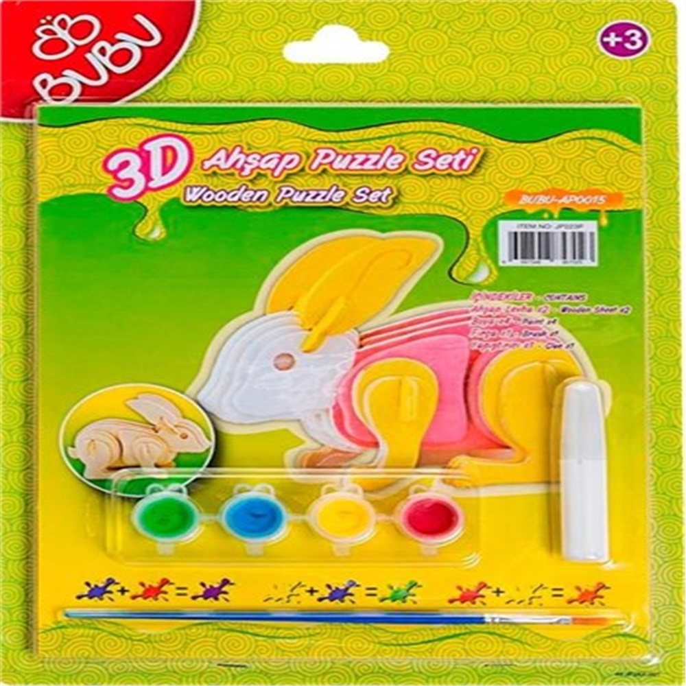 Bubu 3D Ahşap Puzzle Araçlar