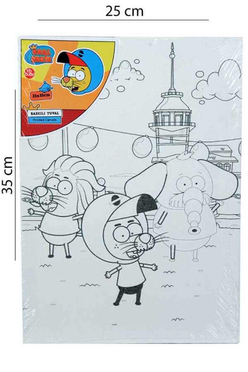 Kral Şakir Baskılı Tuval 25X35Cm Boyasız Bubu KSAK AC011