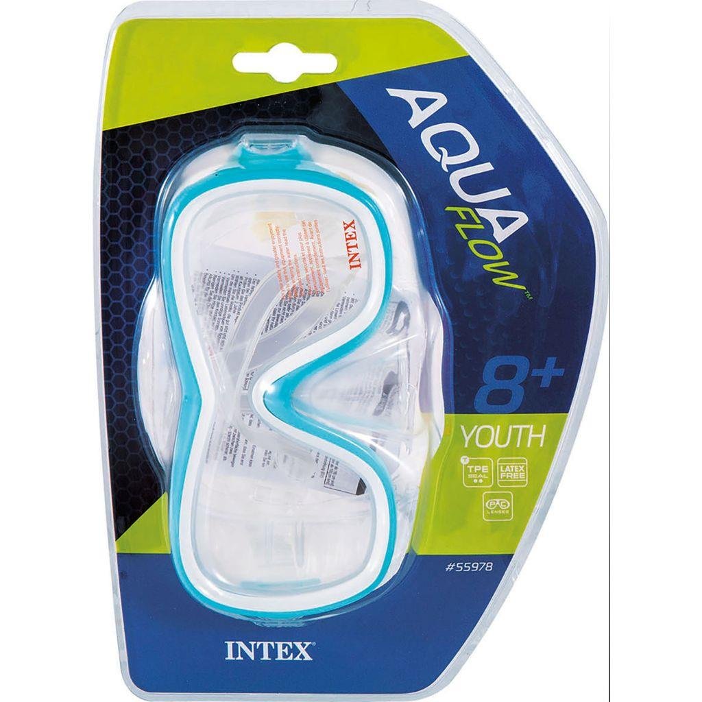 Intex Wave Rider Yüzücü Maskesi (Turkuaz-Turuncu Renk) 8+ Yaş Intex 55978