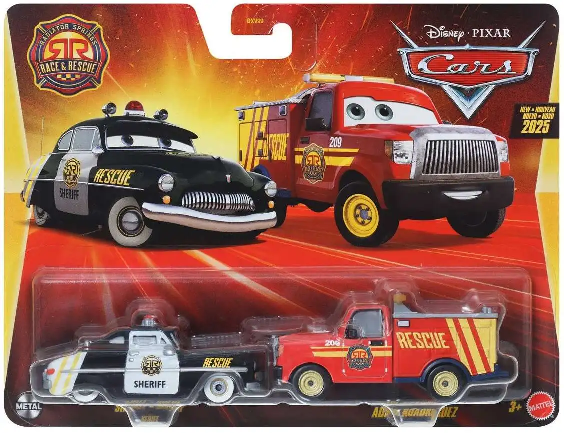CARS IKILI KARAKTER ARACLAR SHERIFF & ADAM ROADRIGUEZ DXV99-JDH49 Diğer JDH49