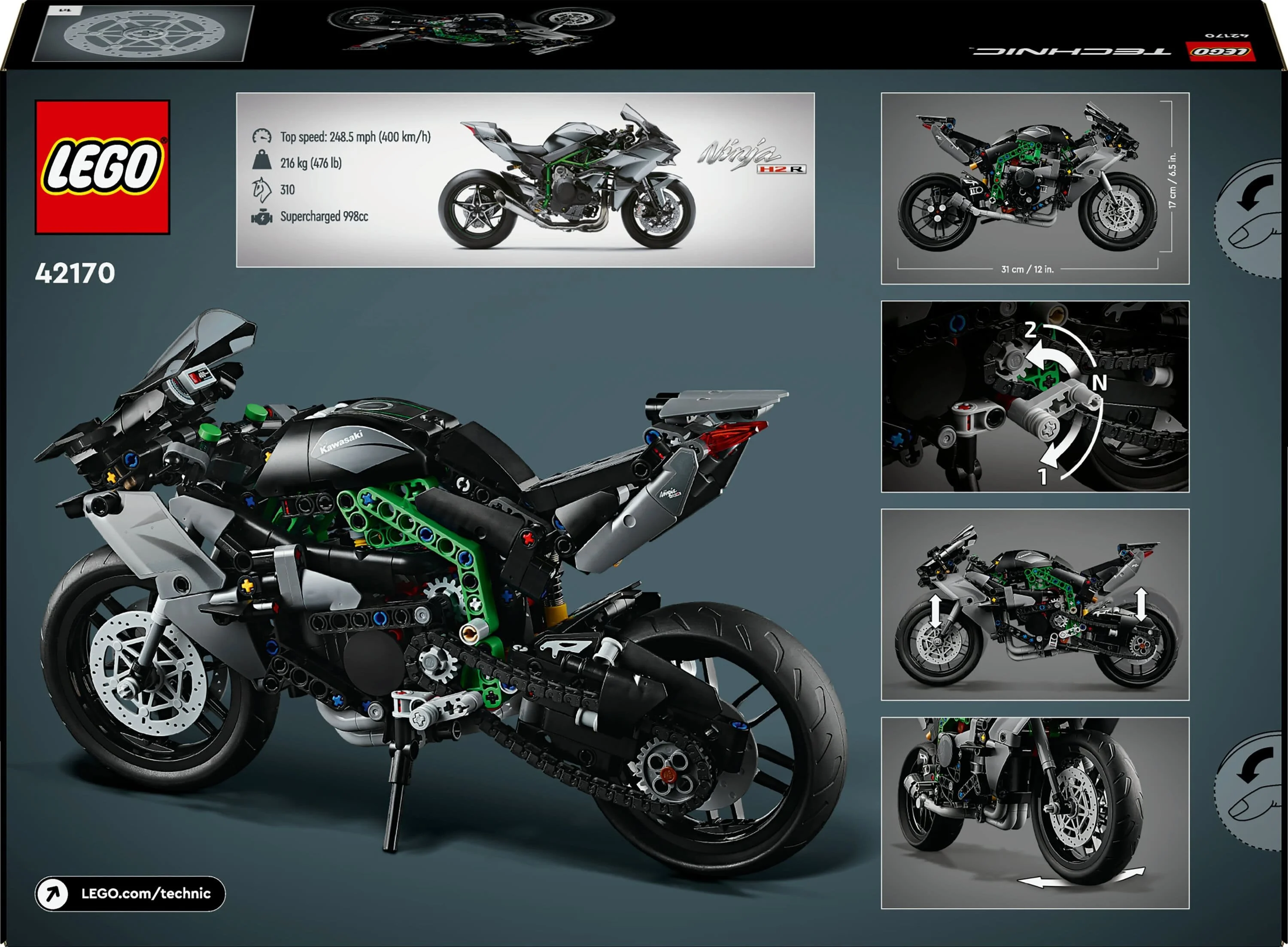LEGO TECHNIC KAWASAKI NINJA H2R MOTOSIKLET 42170 Diğer LMT42170