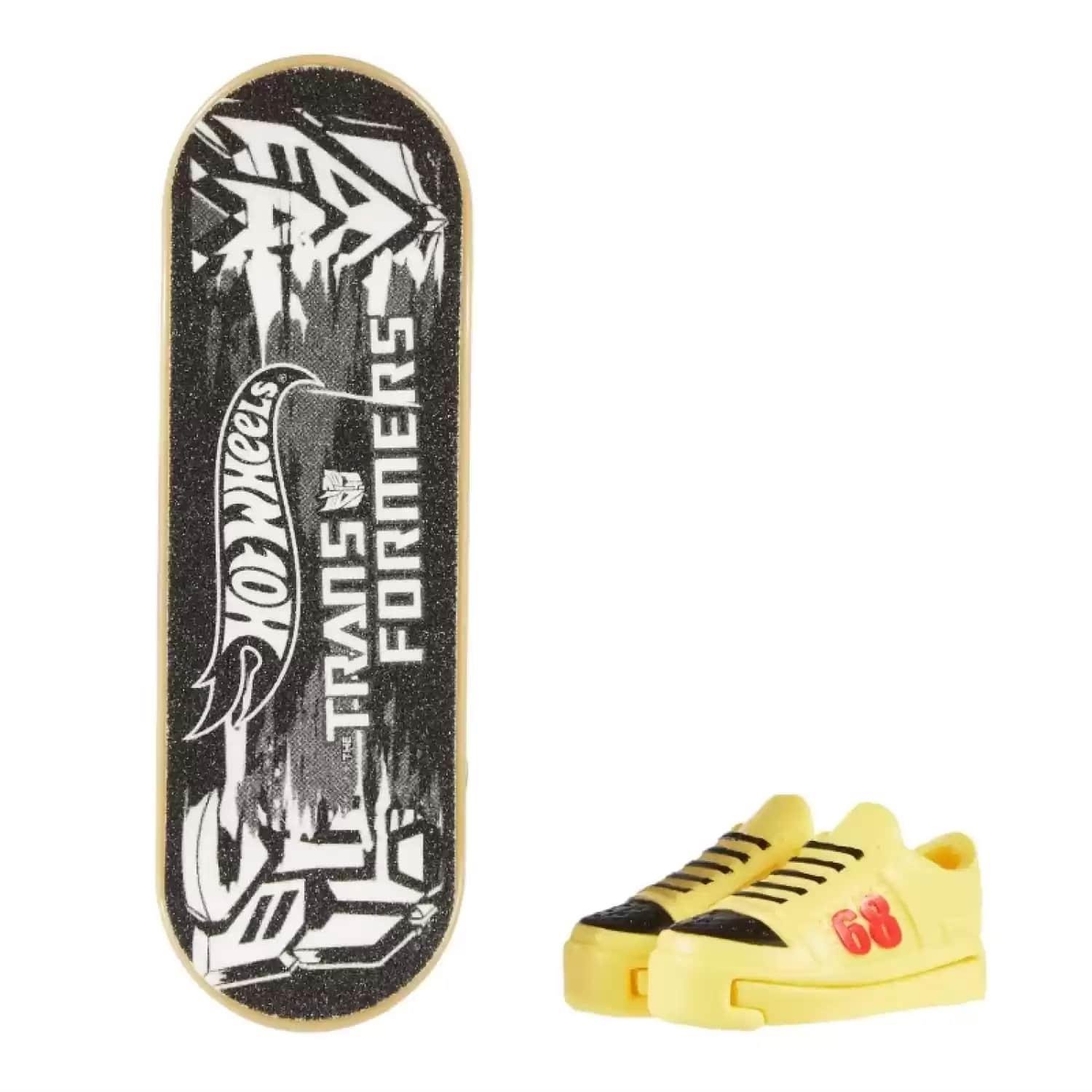 Hot Wheels Skate Parmak Kaykay ve Ayakkabı Paketleri Bumblebee HMY18-HVK38 Hot Wheels HVK38