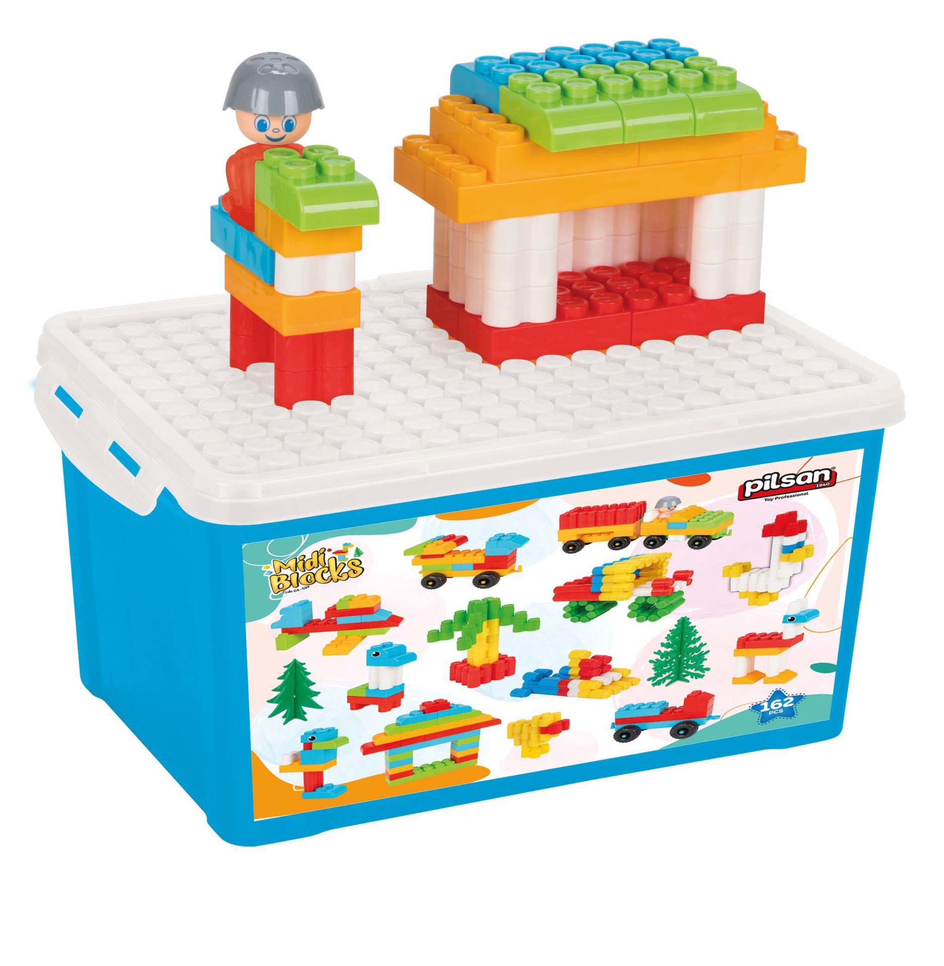 Pilsan Midi Bloklar 162 Parça (10 Litre Saklama Kabında) 03 598 Pilsan PLSK 03 598