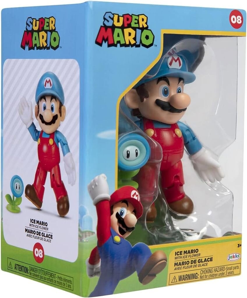 NINTENDO SUPER MARIO FIGURU BUZ MARIO VE CICEK 10 CM 13254 Diğer NESL 13254