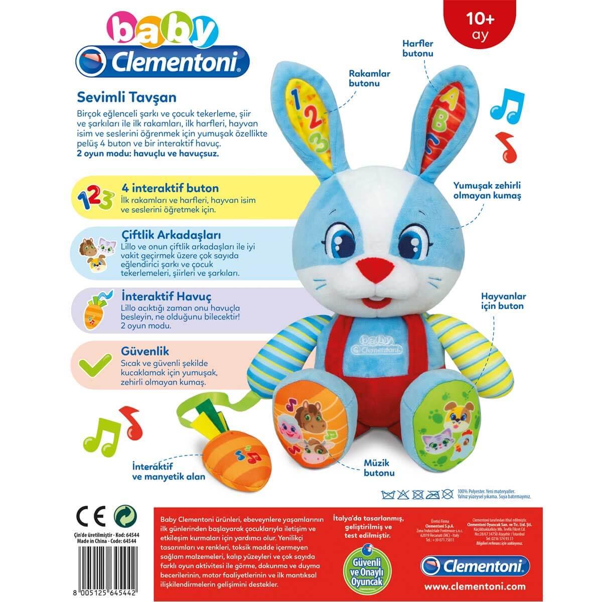 BABY CLEMENTONI INTERAKTIF SEVIMLI TAVSAN Diğer CLE 64544
