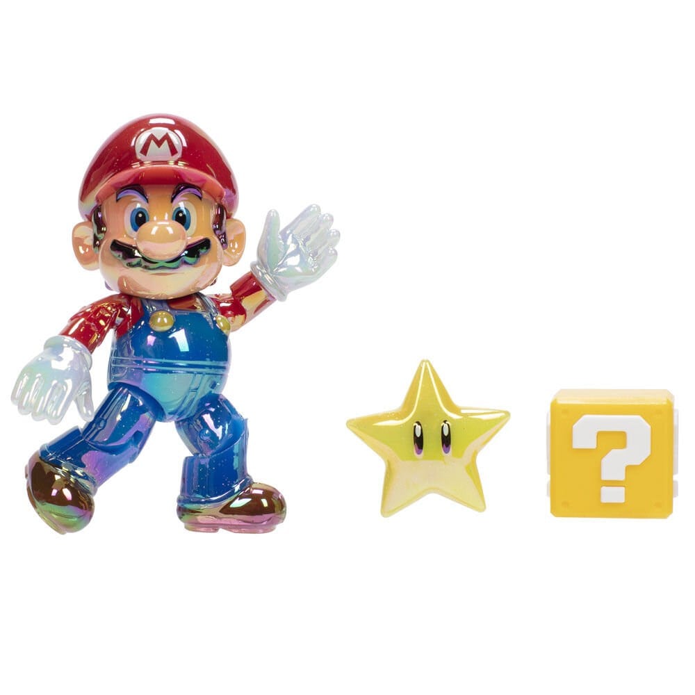 NINTENDO SUPER MARIO FIGURU MARIO VE STAR KOLEKSIYONCU KUTUSUNDA 10 CM 13259 Diğer NESL 13259