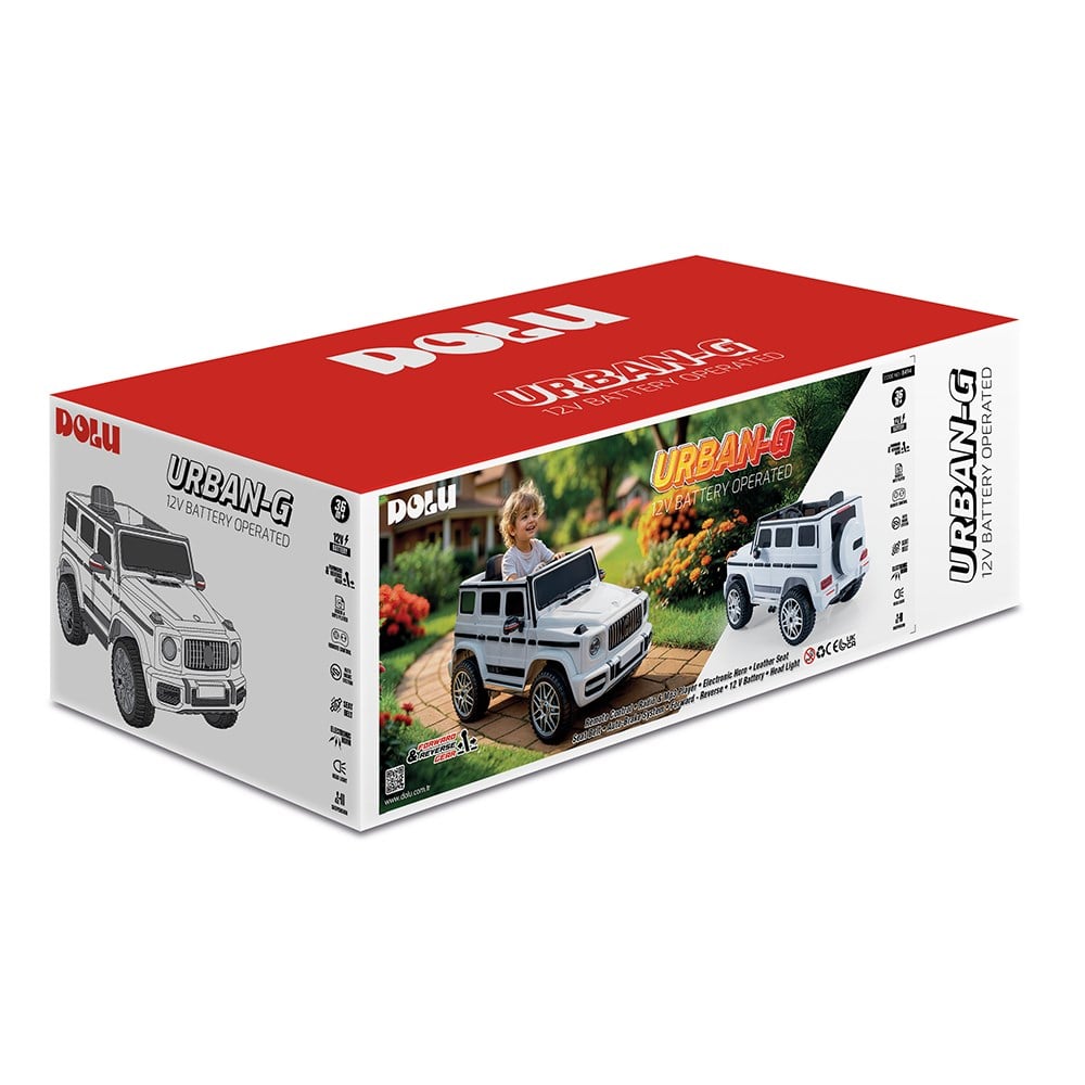 Dolu Urban-G 12V Uzaktan Kumandalı Akülü Araba Beyaz 8494 Dolu DL 8494