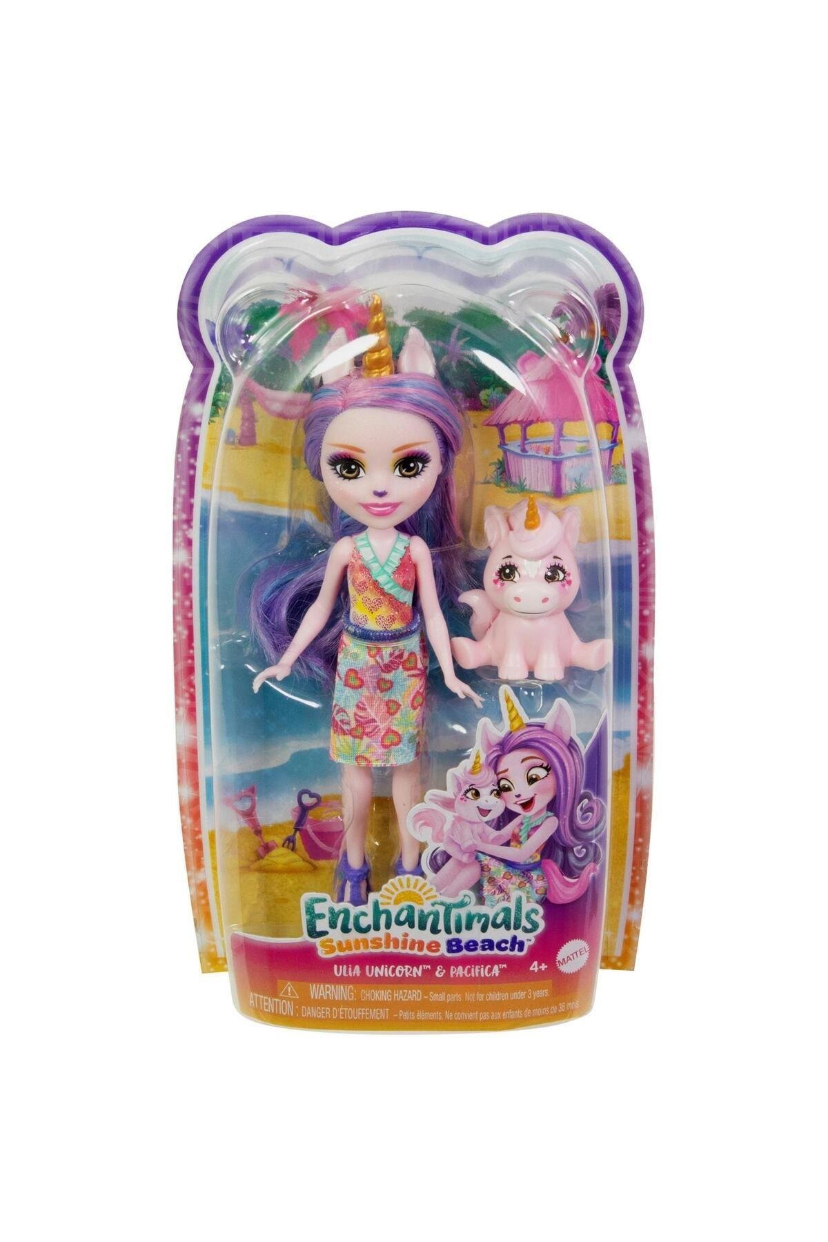 ENCHANTIMALS POPULER KARAKTER BEBEKLER ULIA UNICORN VE PACIFICA FNH22-HRX84 Diğer HRX84