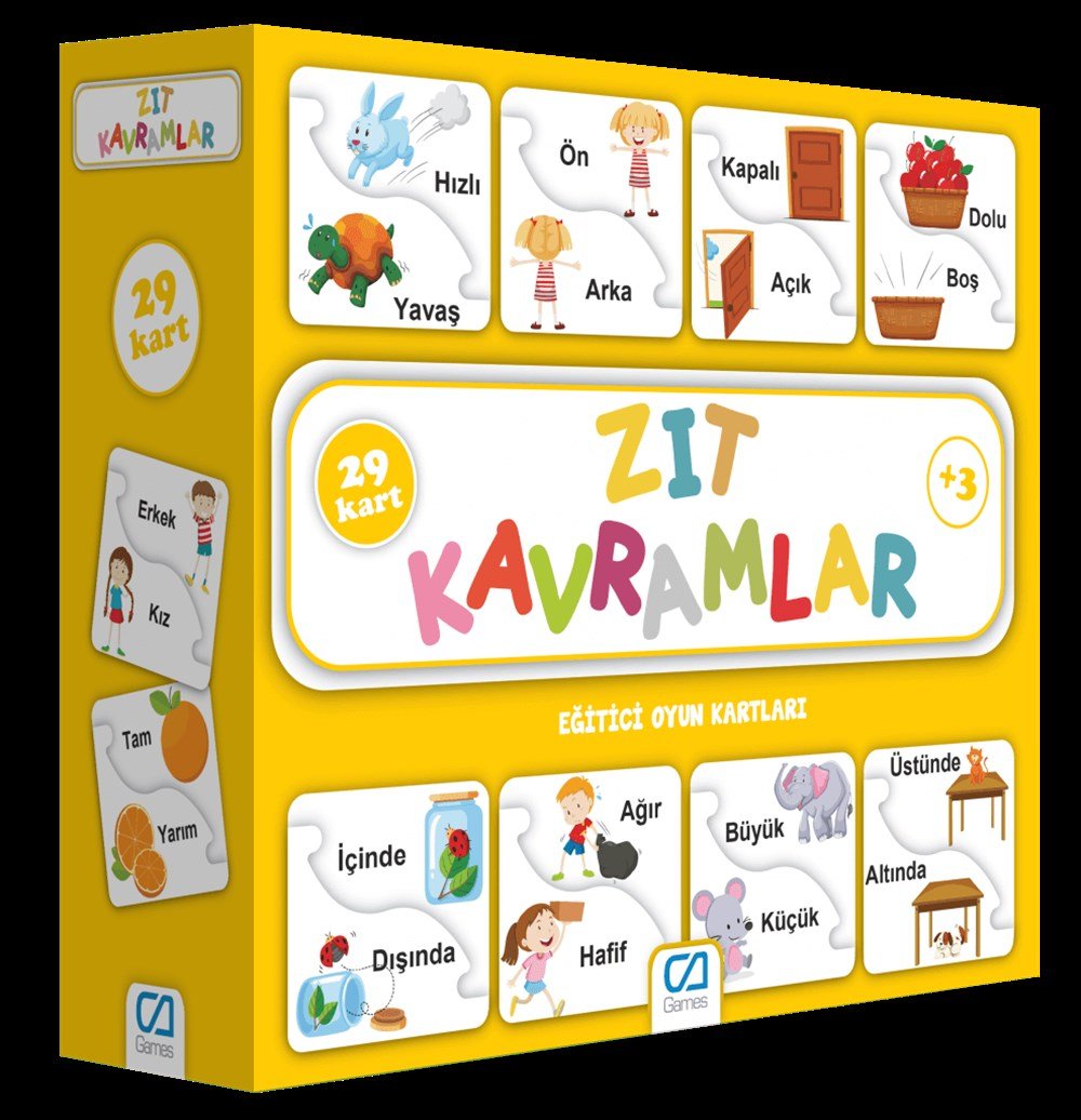 CA Games Eğitici Oyun Kartları Zıt Kavramlar Ca Games CA.5045
