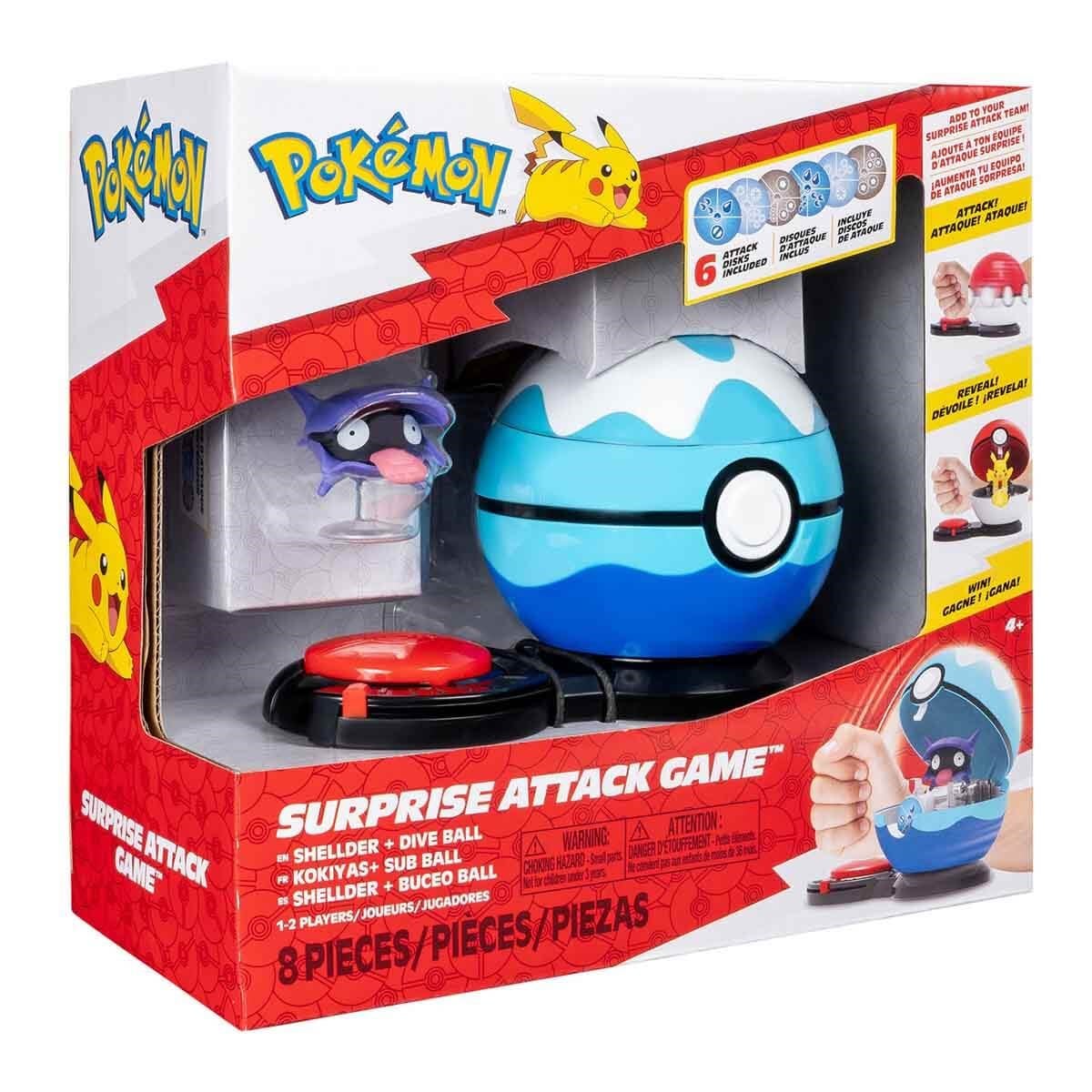 Pokémon Sürpriz Atak Oyun Seti Shellder + Dive Ball PKW2724 A-PKW4173 Pokemon PKW4173