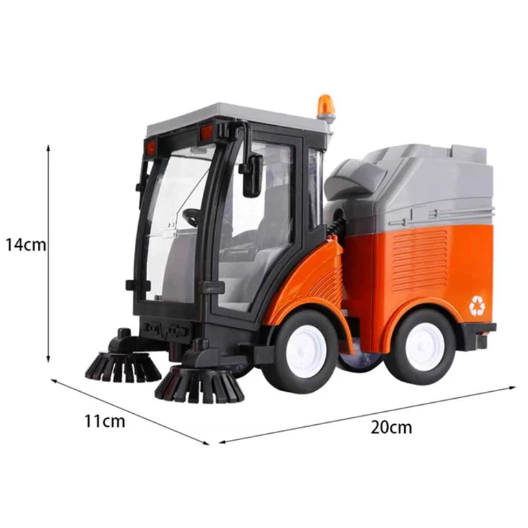 1:16 City Service Sesli ve Işıklı Temizlik Aracı WY680A Kızılkaya KZL WY680A