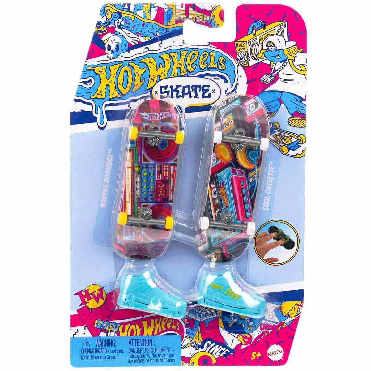 Hot Wheels Skate Retro Temalı Ikili Parmak Kaykay ve Ayakkabı HXL17-HXL18 Hot Wheels HXL18