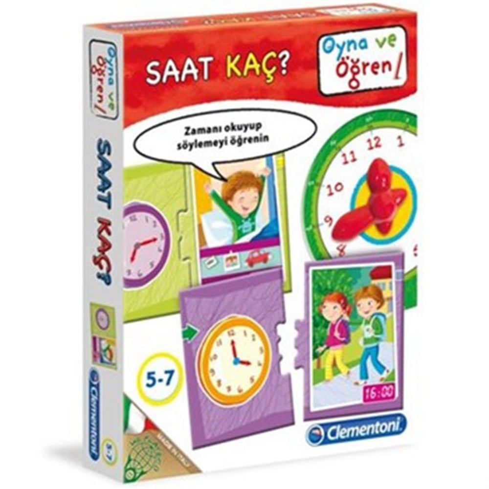Clementoni Oyna ve Öğren Saat Kaç Clementoni 528030019