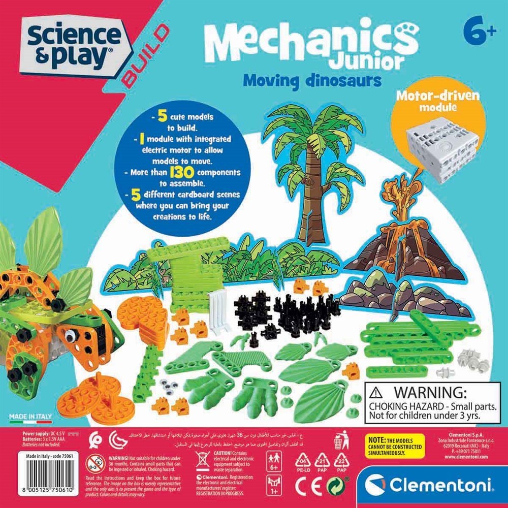 Clementoni Mechanics Junior Hareketli Dinozorlar 61360TR Clementoni CLE 61360TR