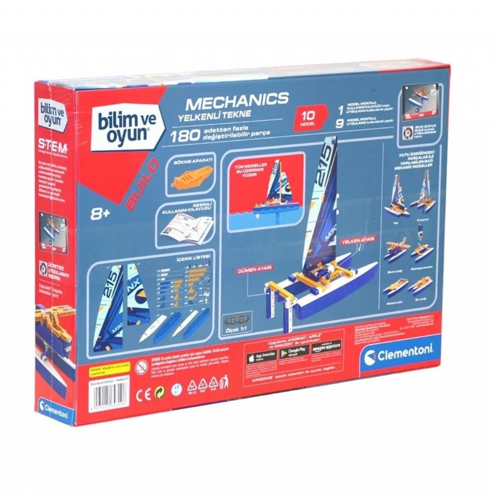 CLEMENTONI MEKANIK LABORATUVAR YELKENLI TEKNE 64319 Clementoni CLE 64319