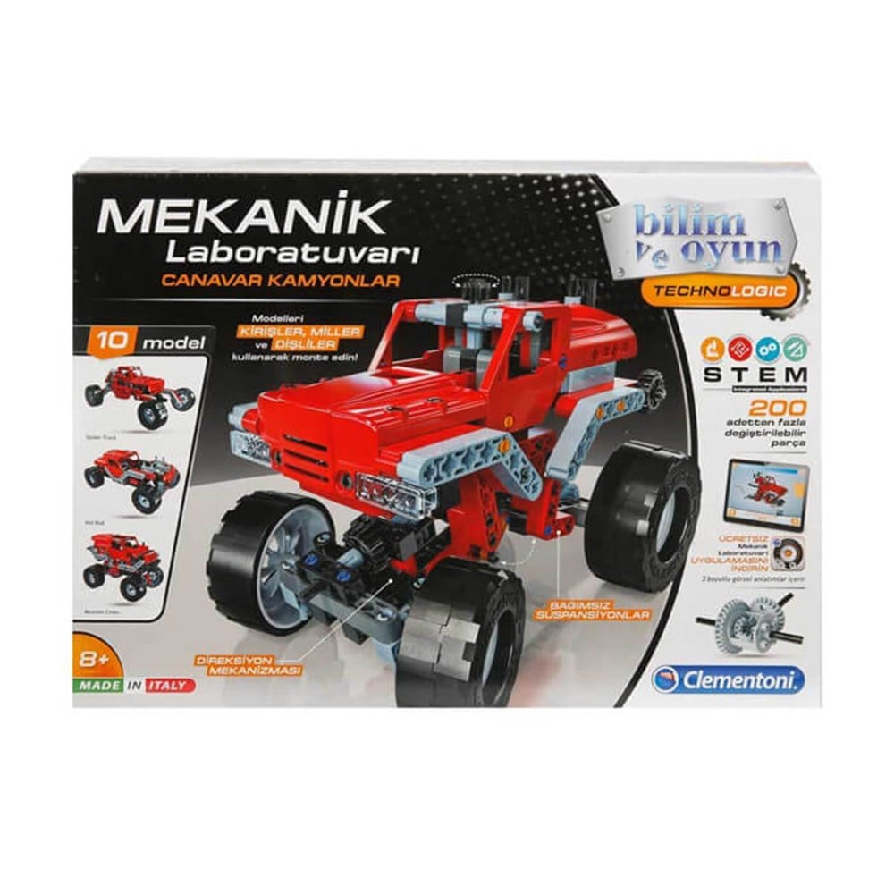 Clementoni Mekanik Laboratuvarı Canavar Kamyonlar 64438 Clementoni CLE 64438