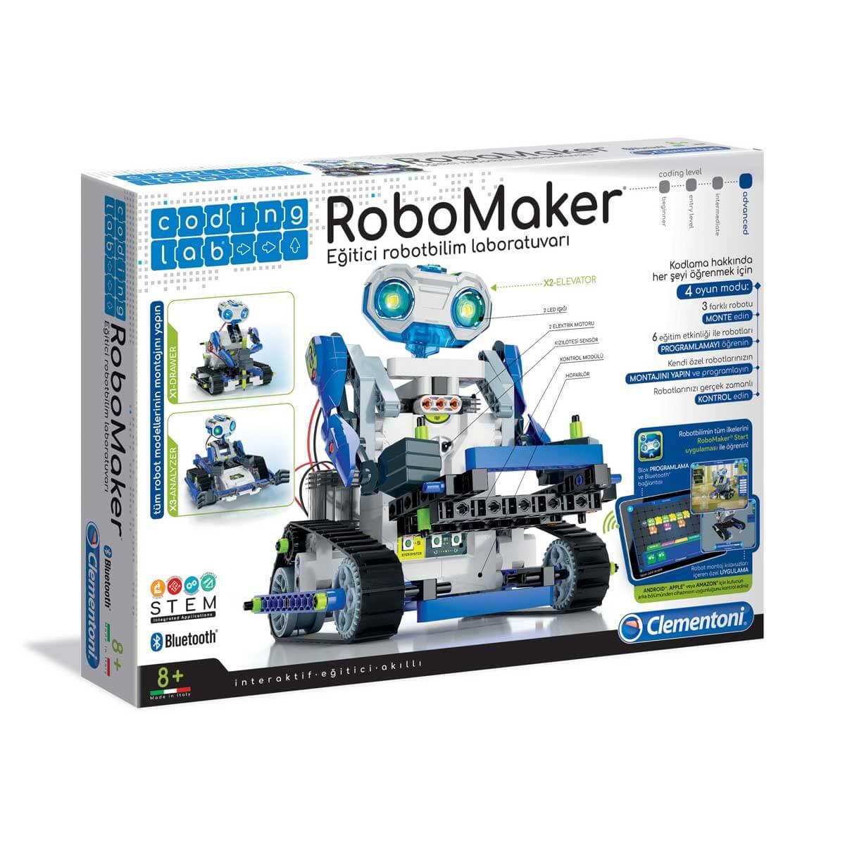 Clementoni Coding Robomaker Eğitici Laboratuvarı 64442 Clementoni CLE 64442