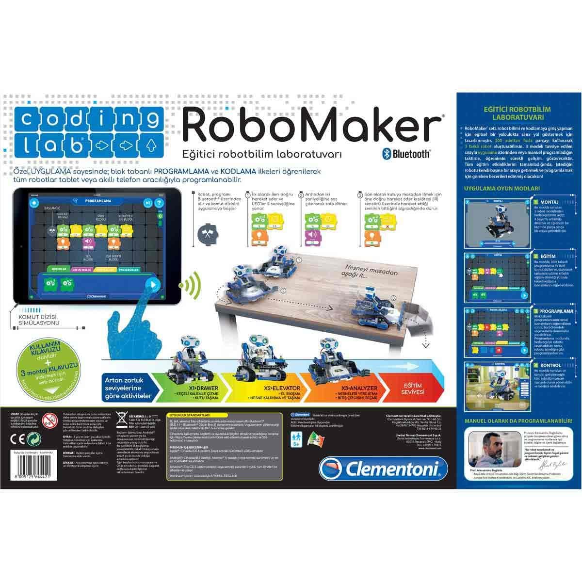 Clementoni Coding Robomaker Eğitici Laboratuvarı 64442 Clementoni CLE 64442