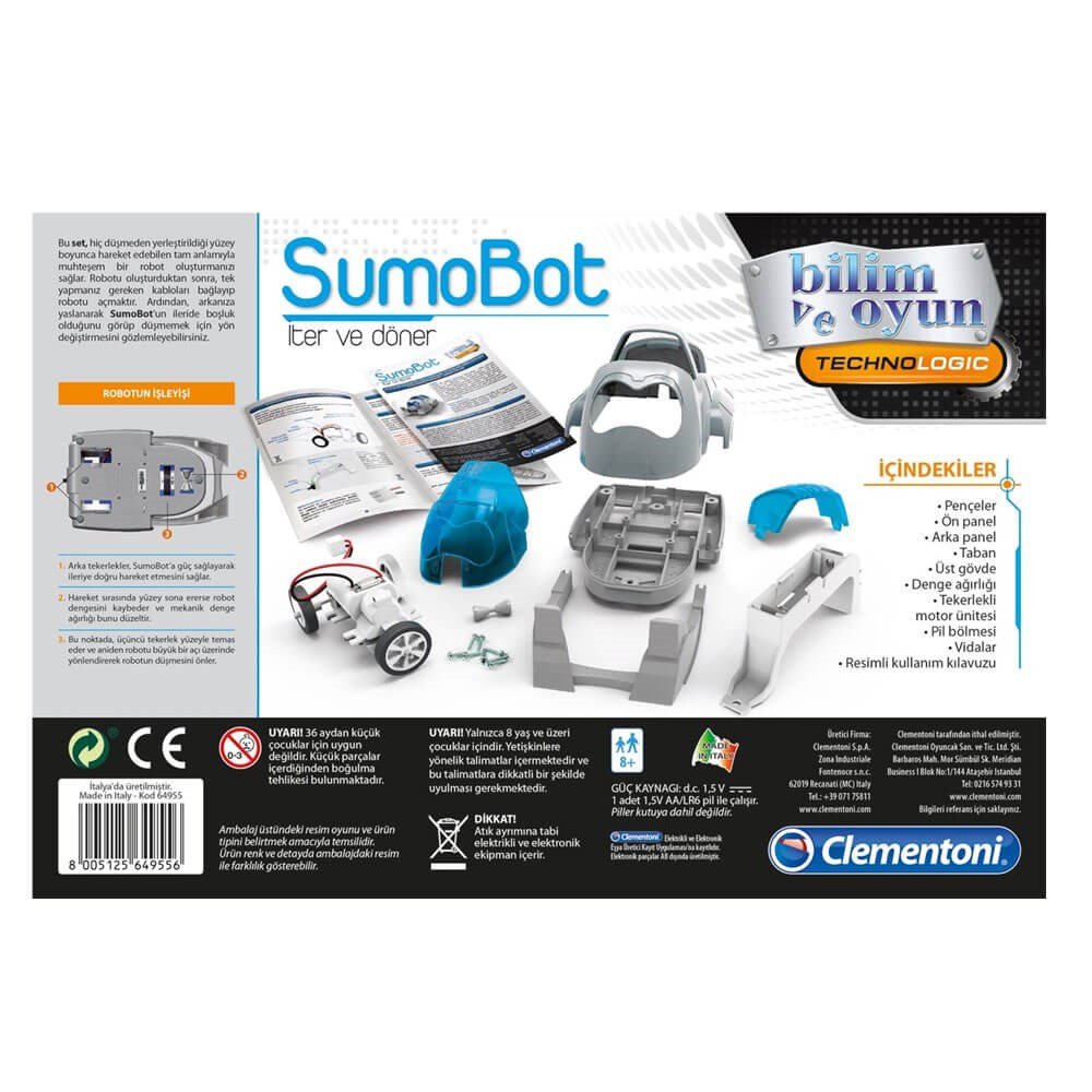 CLEMENTONI ROBOTIK LABORATUVAR SUMOBOT 64955 Clementoni CLE 64955
