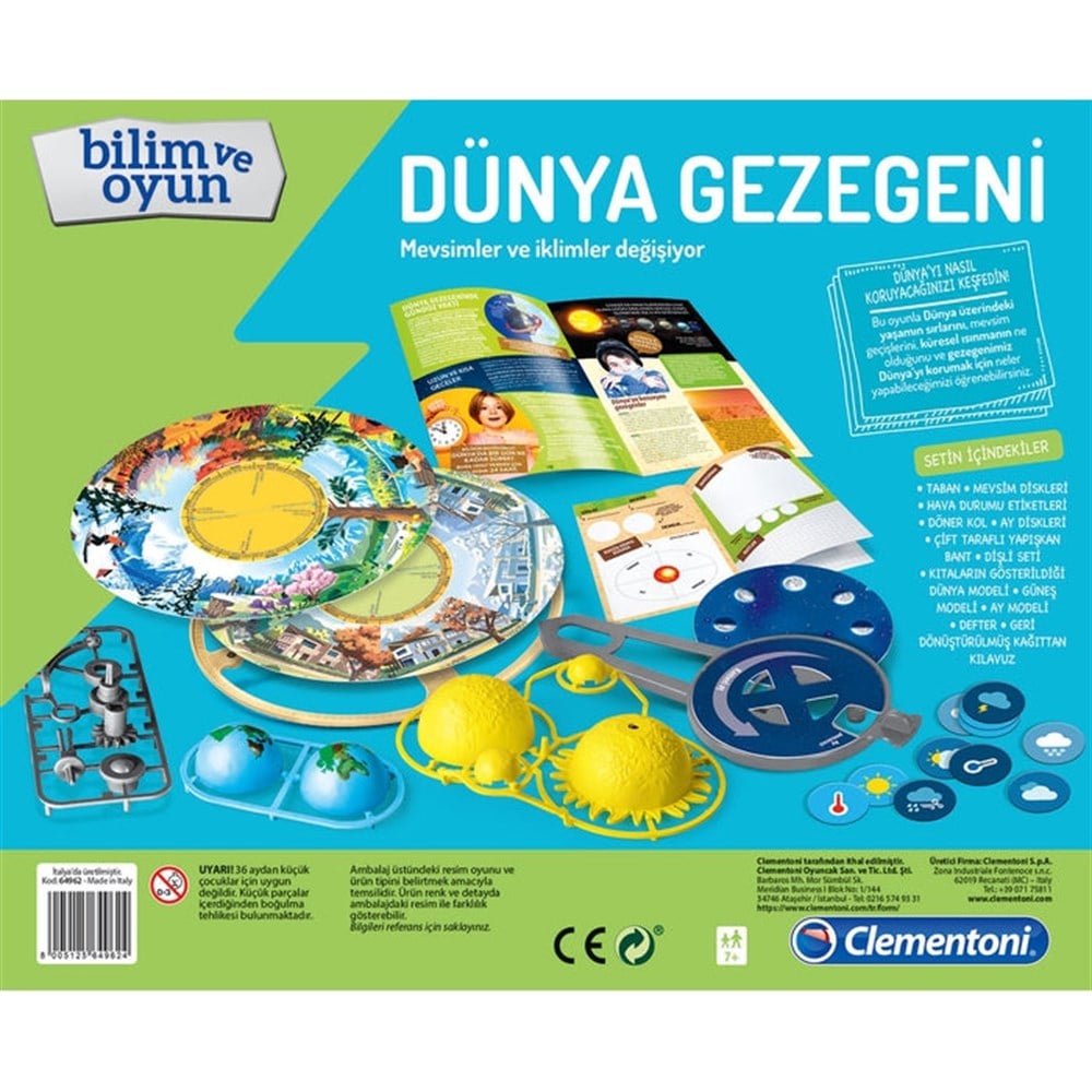 Clementoni Bilim Ve Oyun Dünya Gezegeni 64962 Clementoni CLE 64962