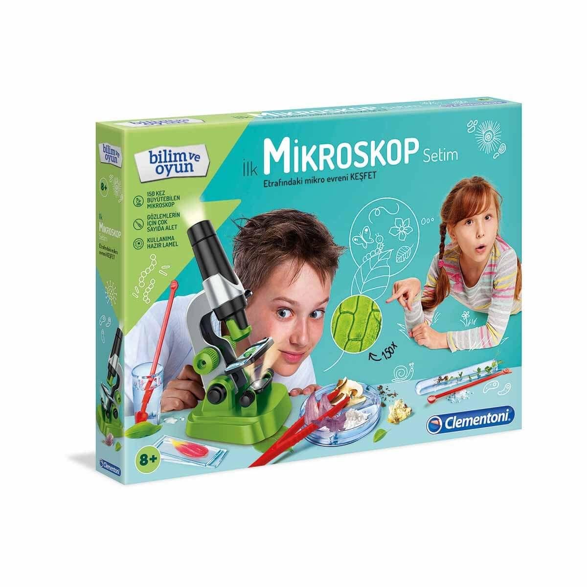Clementoni Bilim ve Oyun İlk Mikroskop Setim 64963 Clementoni CLE 64963