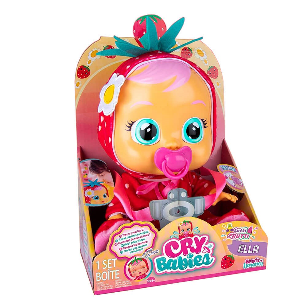 Cry Babies Ağlayan Bebekler Tutti Frutti Çilek - Ella CYB12000 Cry Babies CYB12000 E