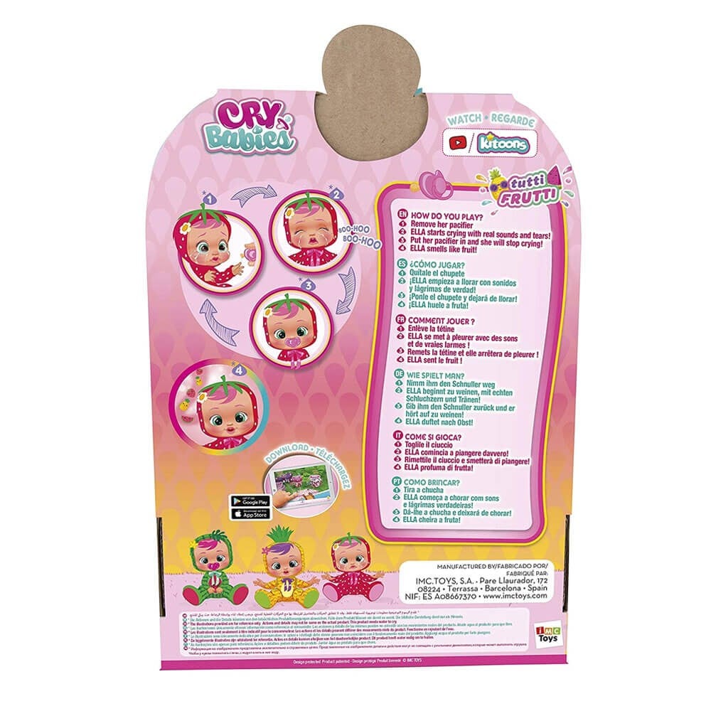 Cry Babies Ağlayan Bebekler Tutti Frutti Çilek - Ella CYB12000 Cry Babies CYB12000 E