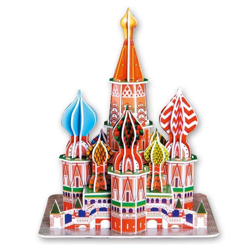 Cubic Fun 3D 47 Parça Puzzle St. Aziz Vasil Katedrali - Rusya