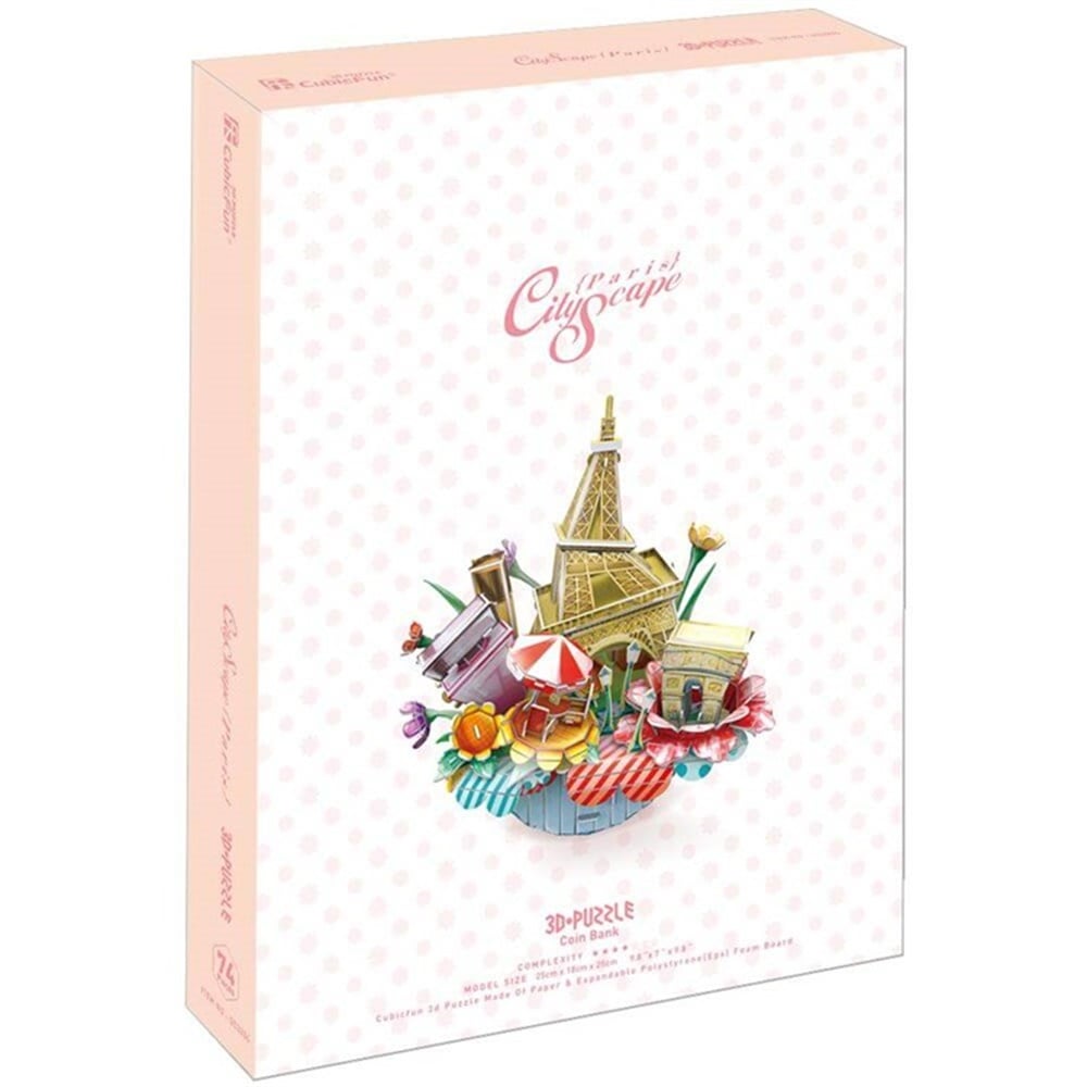 Cubic Fun 3D 74 Parça Puzzle Paris Şehir Kompozisyonu Cubic Fun ORC3204