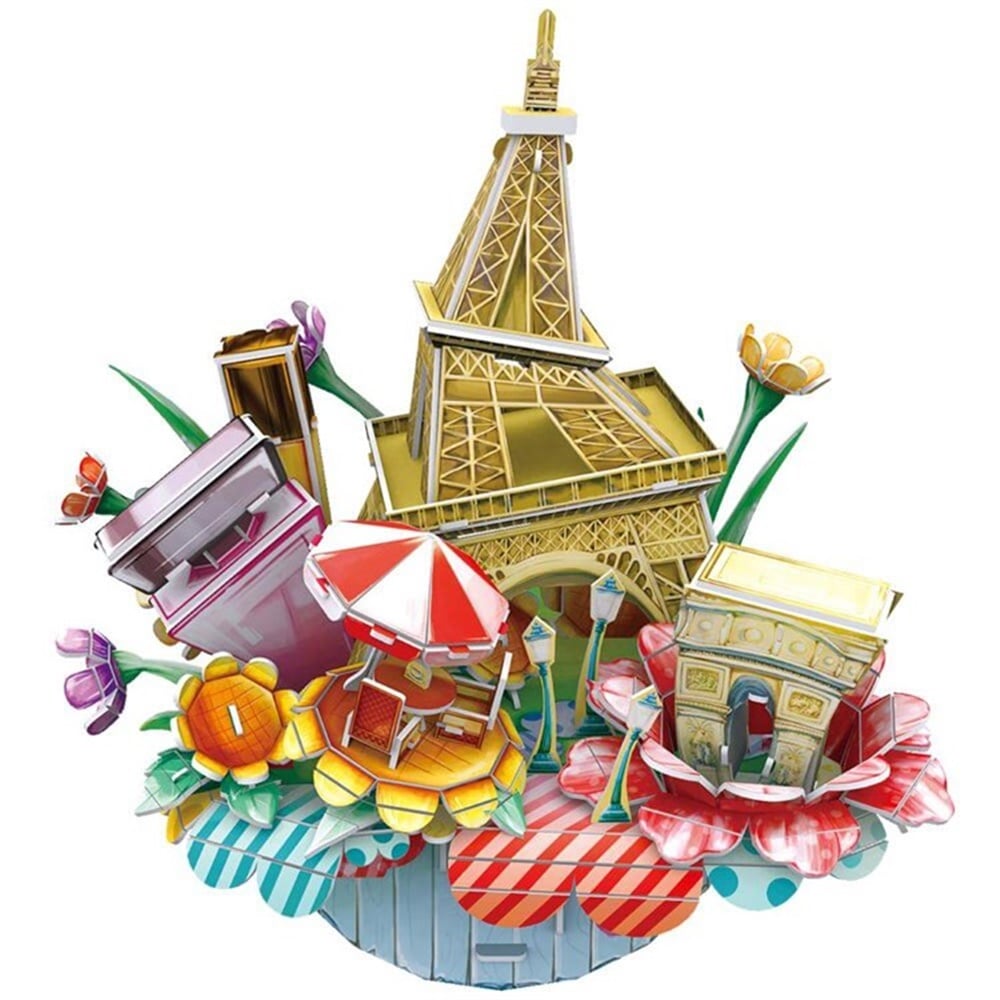 Cubic Fun 3D 74 Parça Puzzle Paris Şehir Kompozisyonu Cubic Fun ORC3204